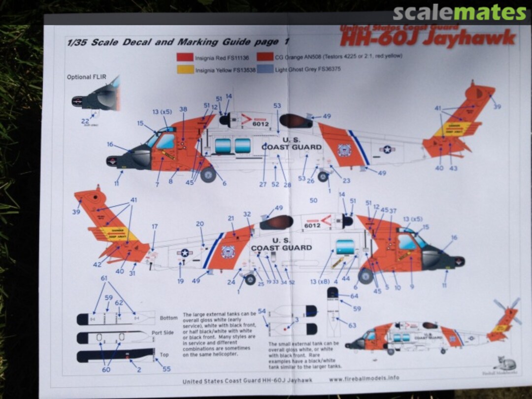 Boxart HH-60J Jayhawk FMD-08-35 Fireball Modelworks