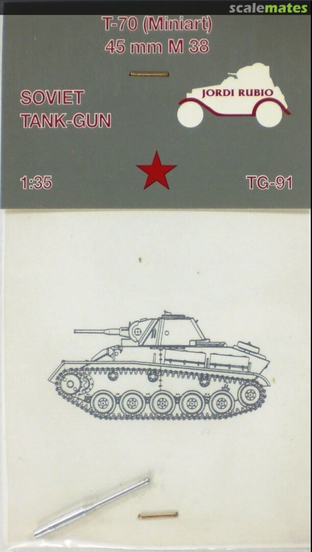 Boxart Soviet T-70 45mm M38 Tank Gun TG-91 Jordi Rubio