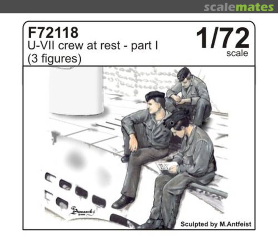 Boxart U-VII crew at rest part I (3 fig.) F72118 CMK