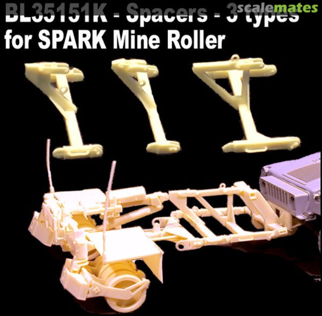 Boxart SPACERS for SPARK Mine Roller BL35151K Blast Models