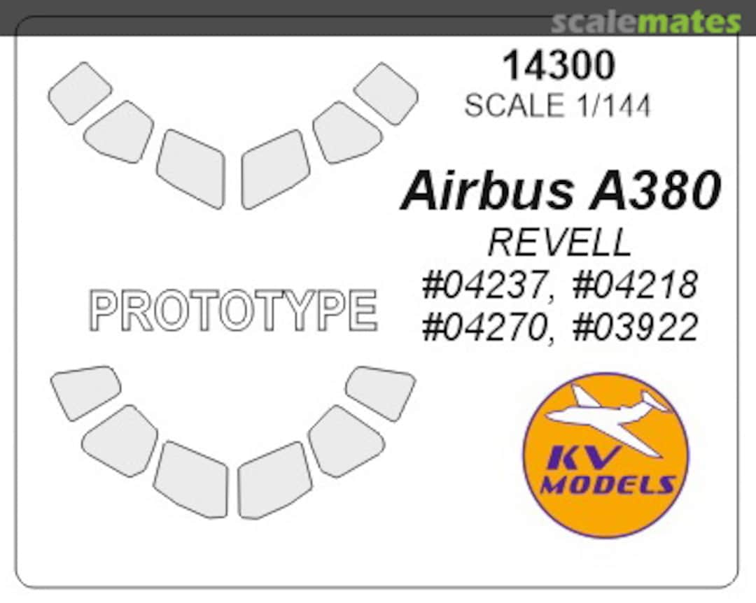 Boxart Airbus A380 + A380 prototype 14300 KV Models