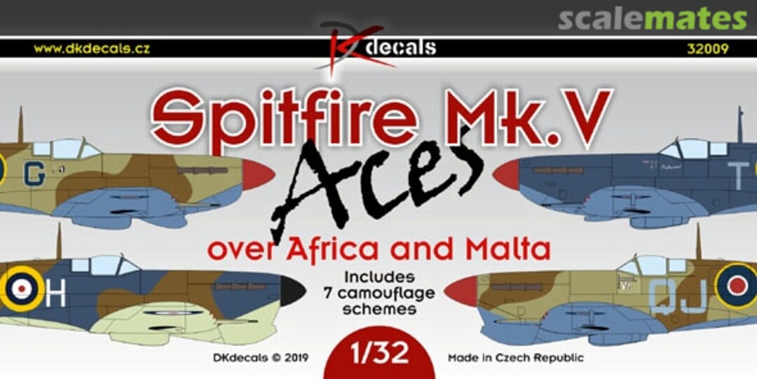 Boxart Spitfire Mk. V Aces 32009 DK Decals