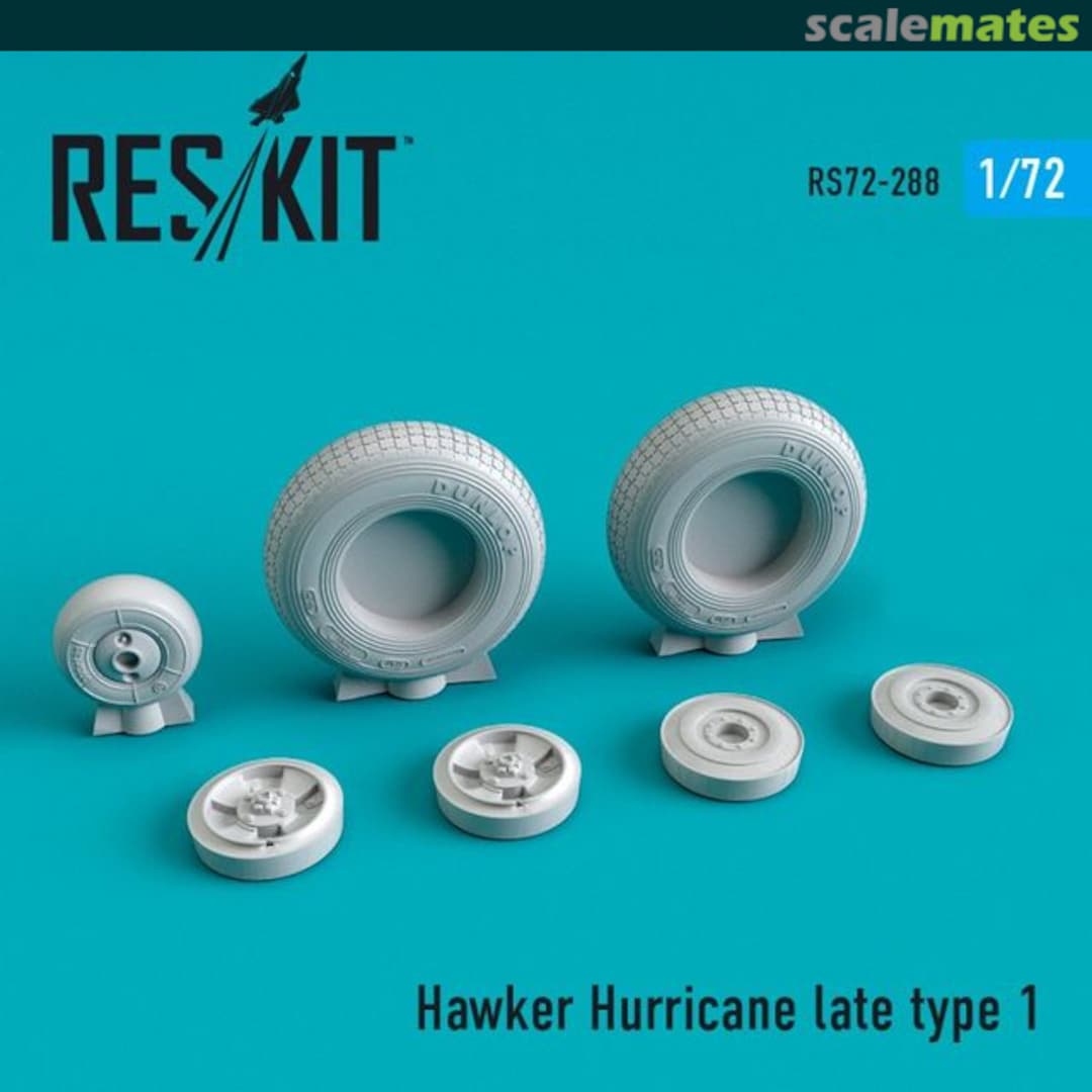 Boxart Hawker Hurricane - wheels set late (type 1) RS72-0288 ResKit