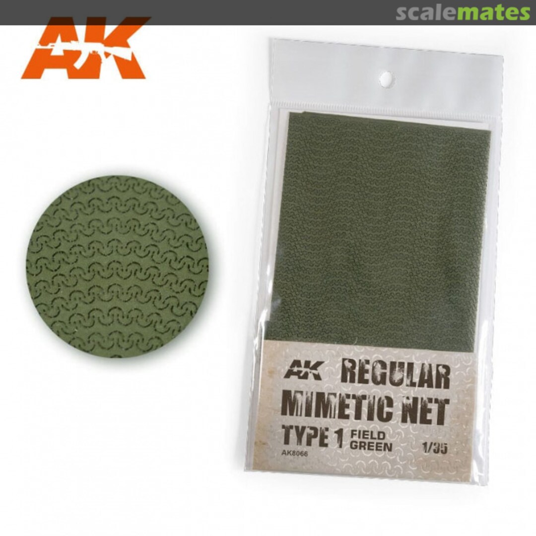 Boxart Camouflage Net Field Green Type 1 AK8066 AK Interactive