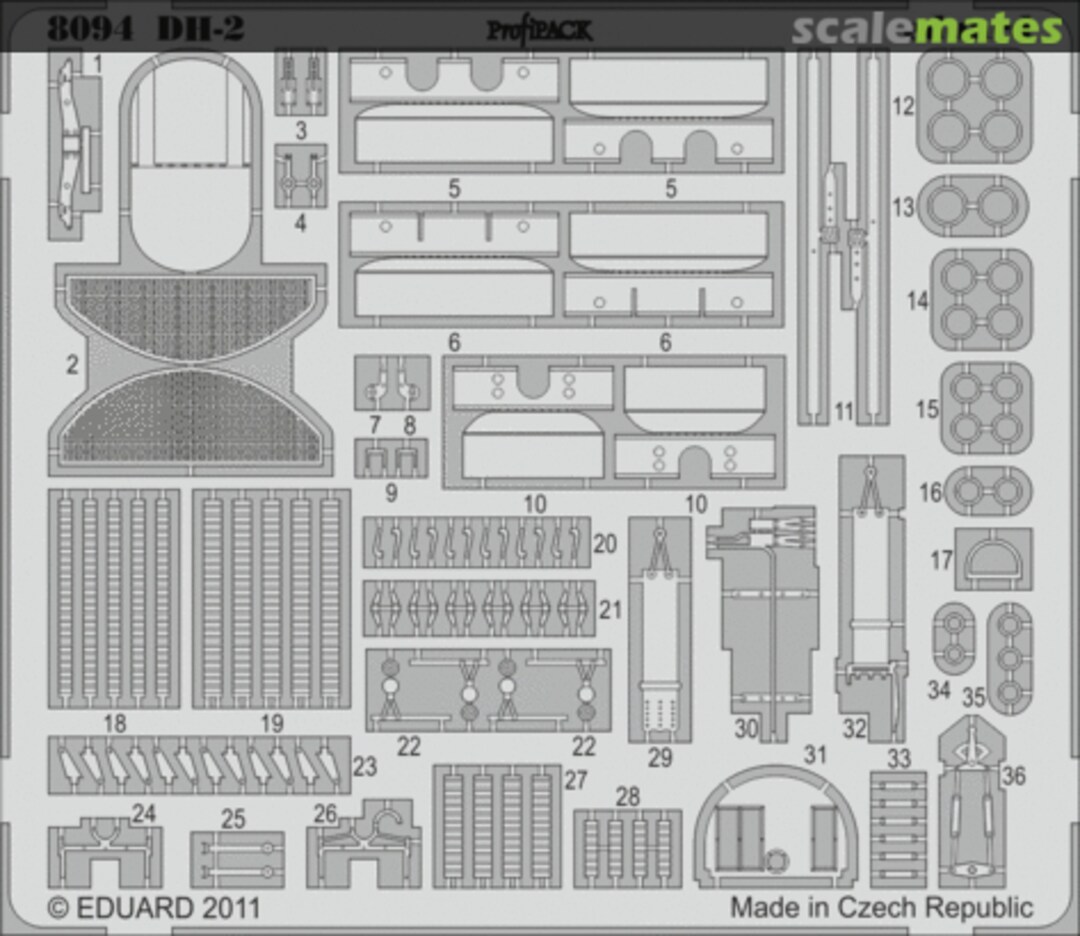 Boxart DH-2 PE-Set  Eduard