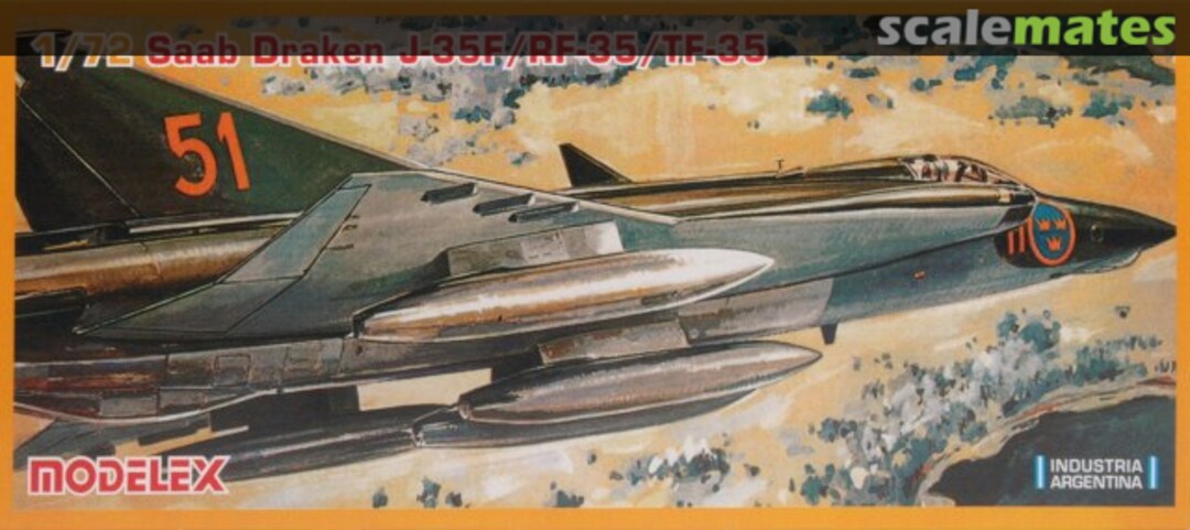 Boxart Saab Draken J-35F/RF-35/TF-35  Modelex