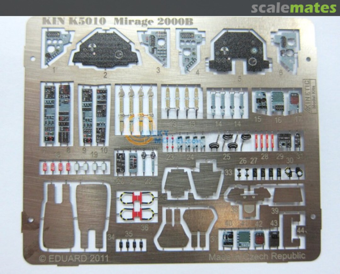 Boxart Mirage 2000B detail set K5010 Kinetic