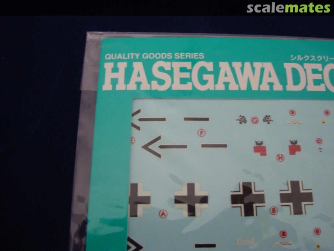 Boxart Hasegawa Decals: Messerschmitt Bf 109F/G 72-005 Hasegawa