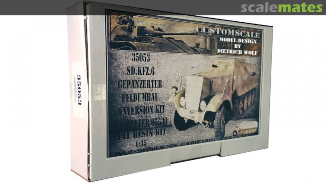 Boxart Sd.Kfz.6 gepanzerter Feldumbau 35053 Custom-Scale