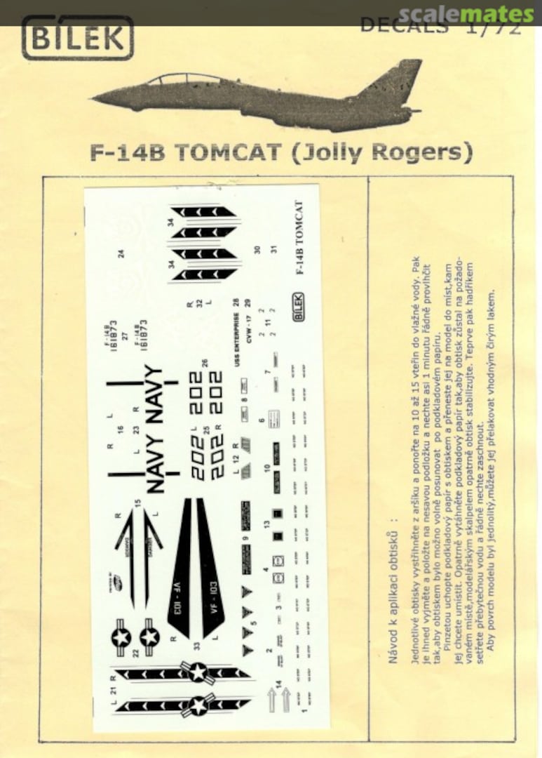 Boxart F-14B Tomcat 72913 Bilek