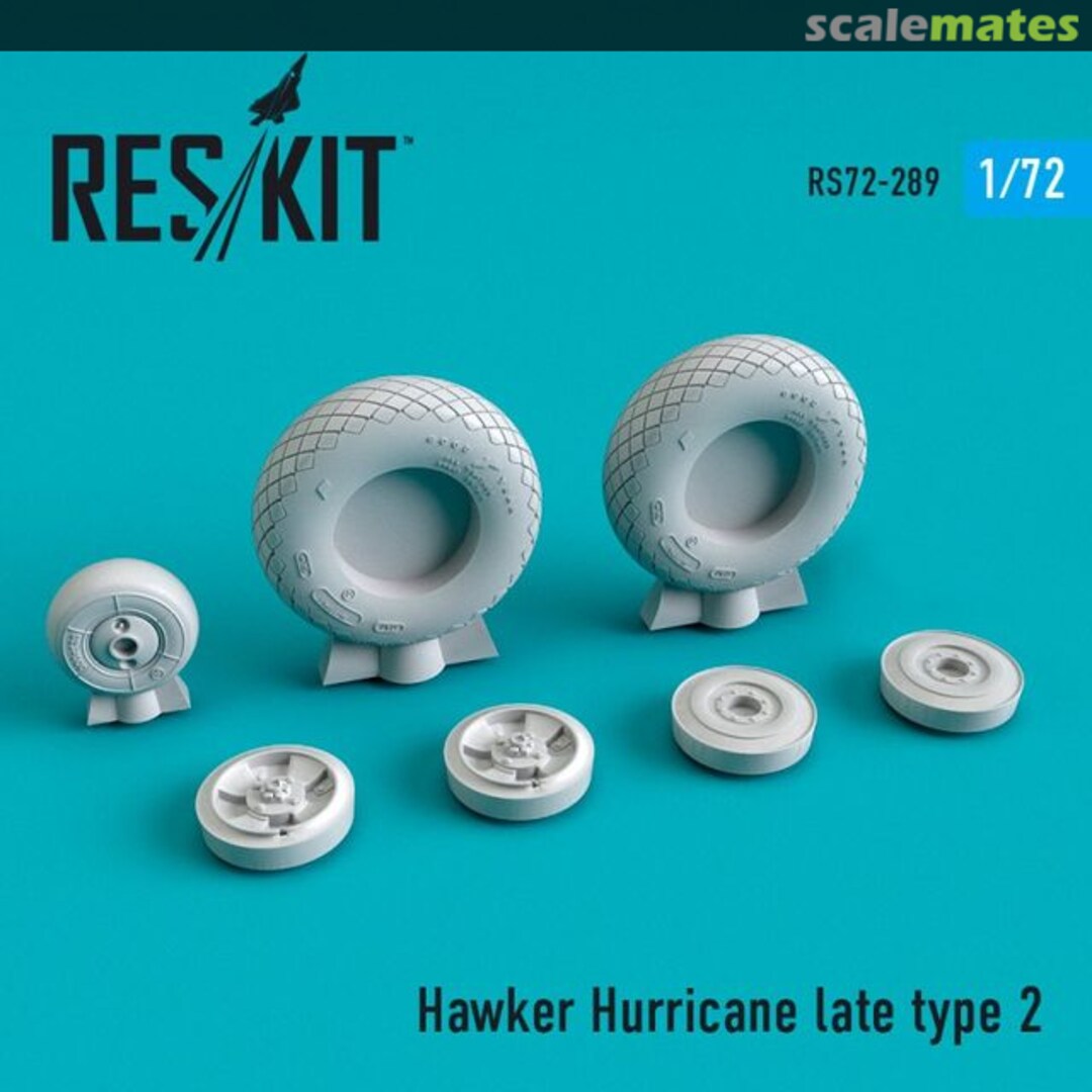 Boxart Hawker Hurricane - wheels set late (type 2) RS72-0289 ResKit