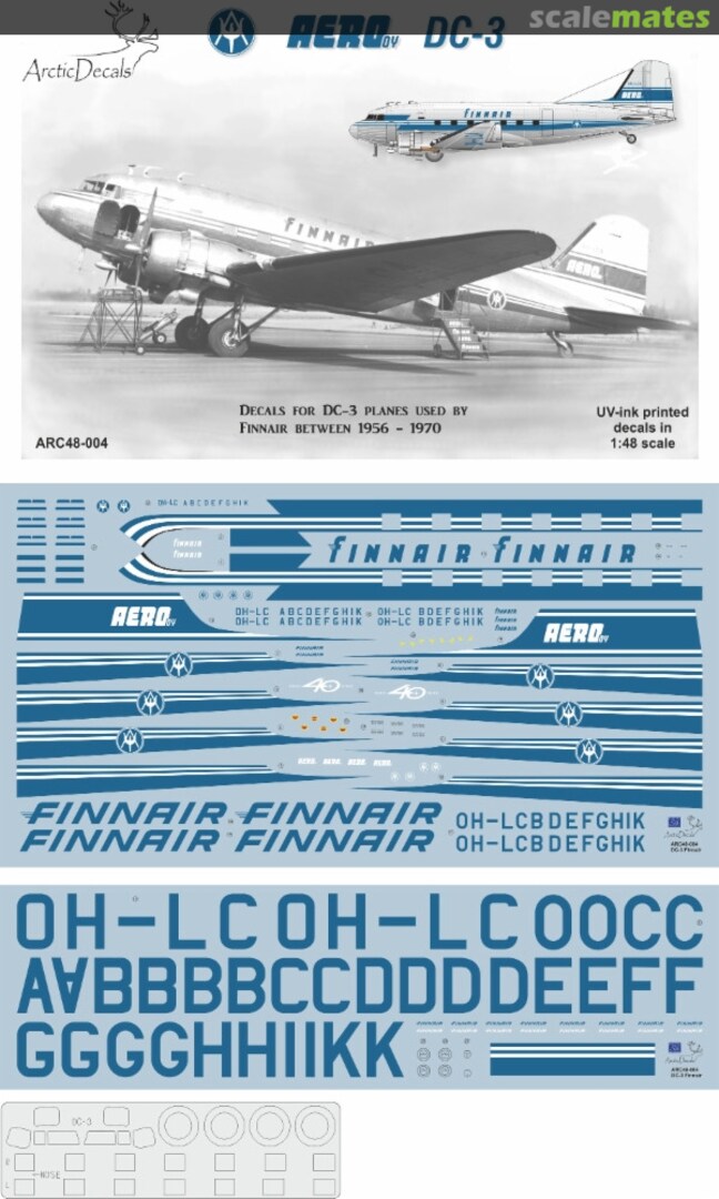 Boxart DC-3 ARC48-004 Arctic Decals