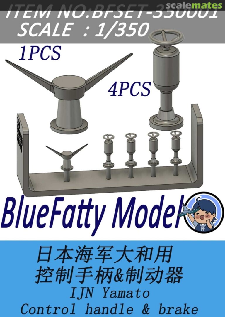 Boxart IJN Yamato Control Handle & Brake BFSET-350001 BlueFatty Model