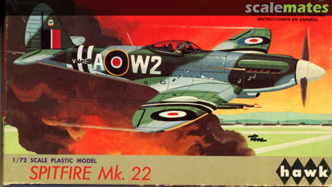 Boxart Spitfire Mk. 22 5-39 Hawk