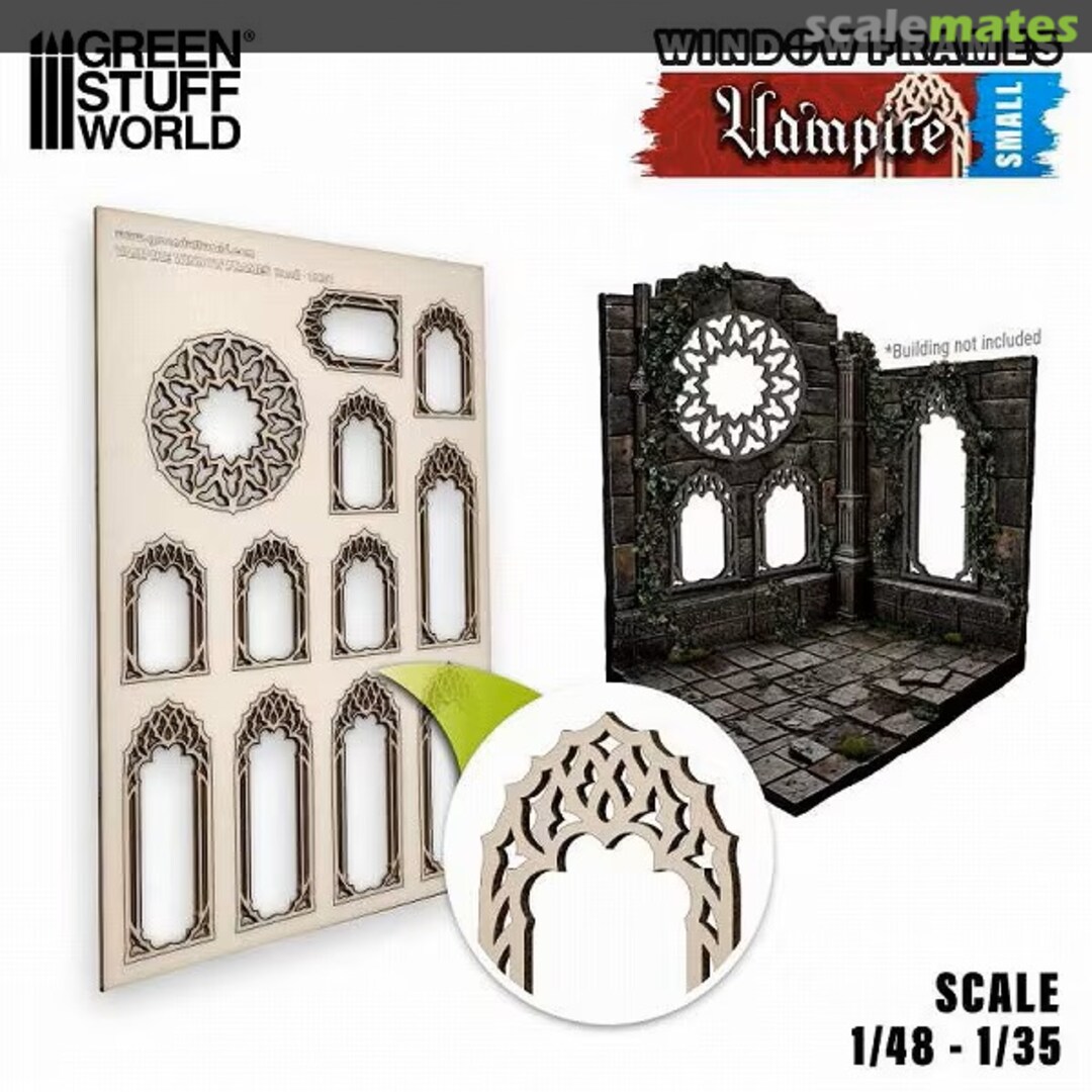 Boxart Window Frames Vampire - Small 13261 Green Stuff World