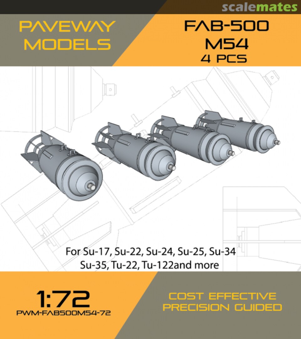 Boxart FAB-500 M54 PWM-FAB500M54-72 Paveway Models