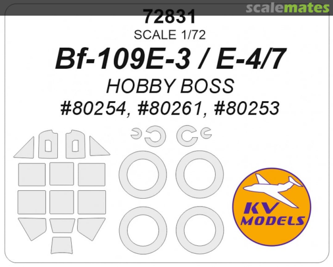 Boxart Bf-109E3 / E4 / E7 72831 KV Models