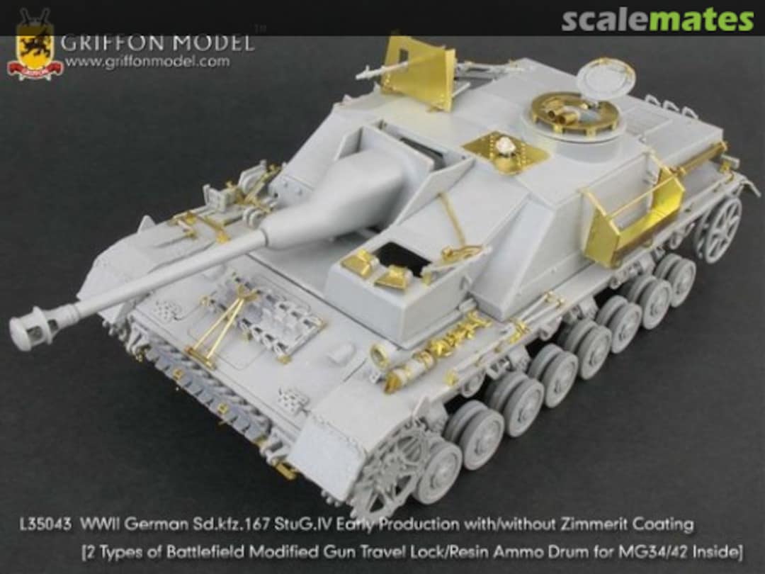 Boxart StuG.IV Early Production with/without Zimmerit Coating - Basic Set L35043 Griffon Model