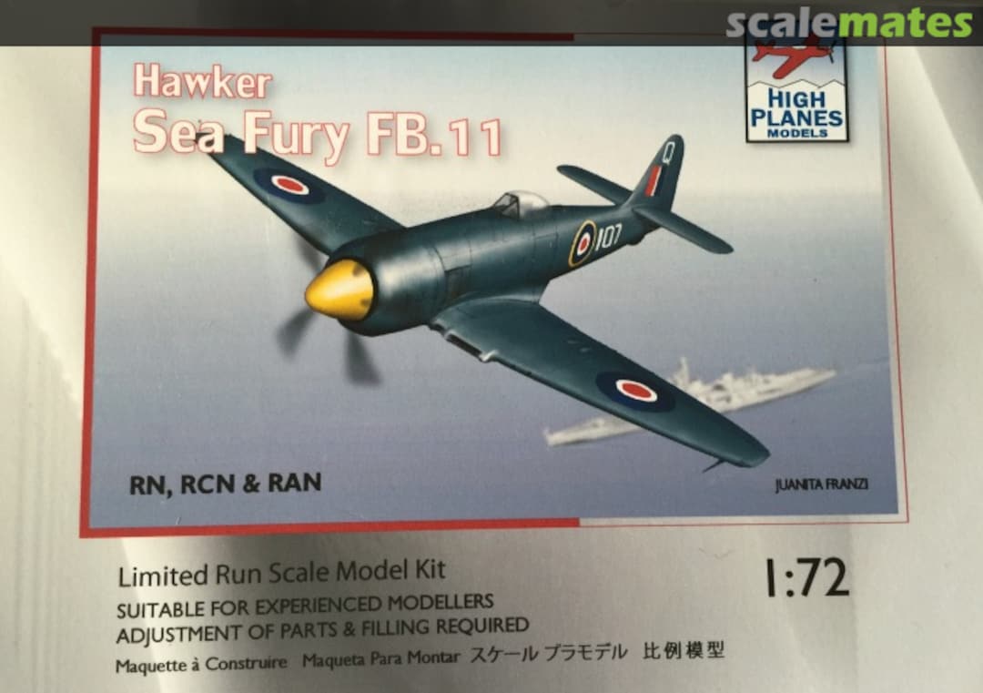 Boxart Hawker Sea Fury FB.11 72033 High Planes Models