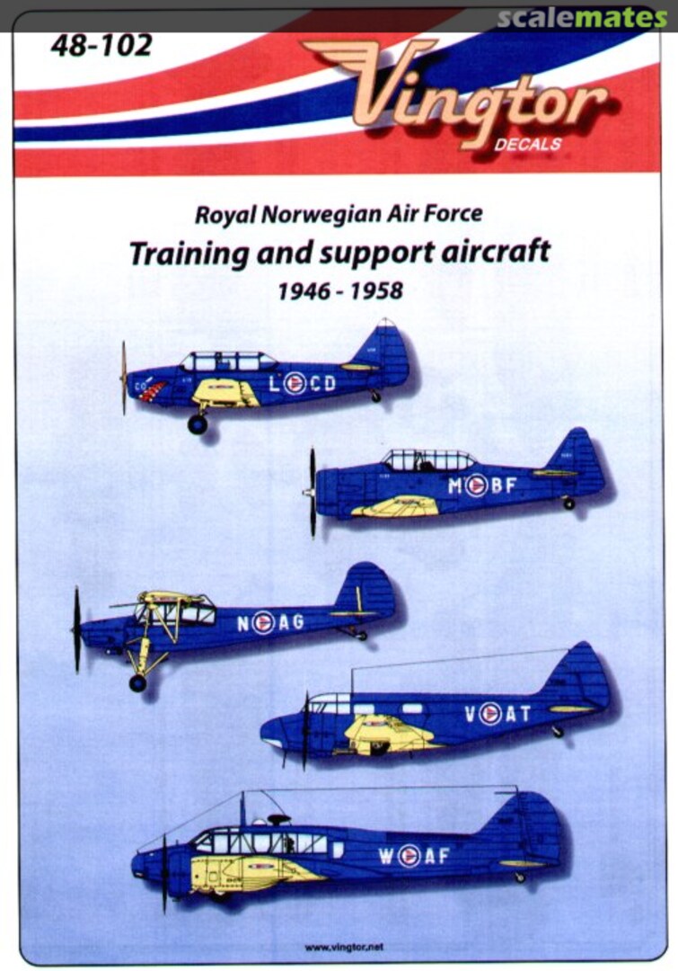 Boxart Royal Norwegian Air Force 48-102 Vingtor Decals