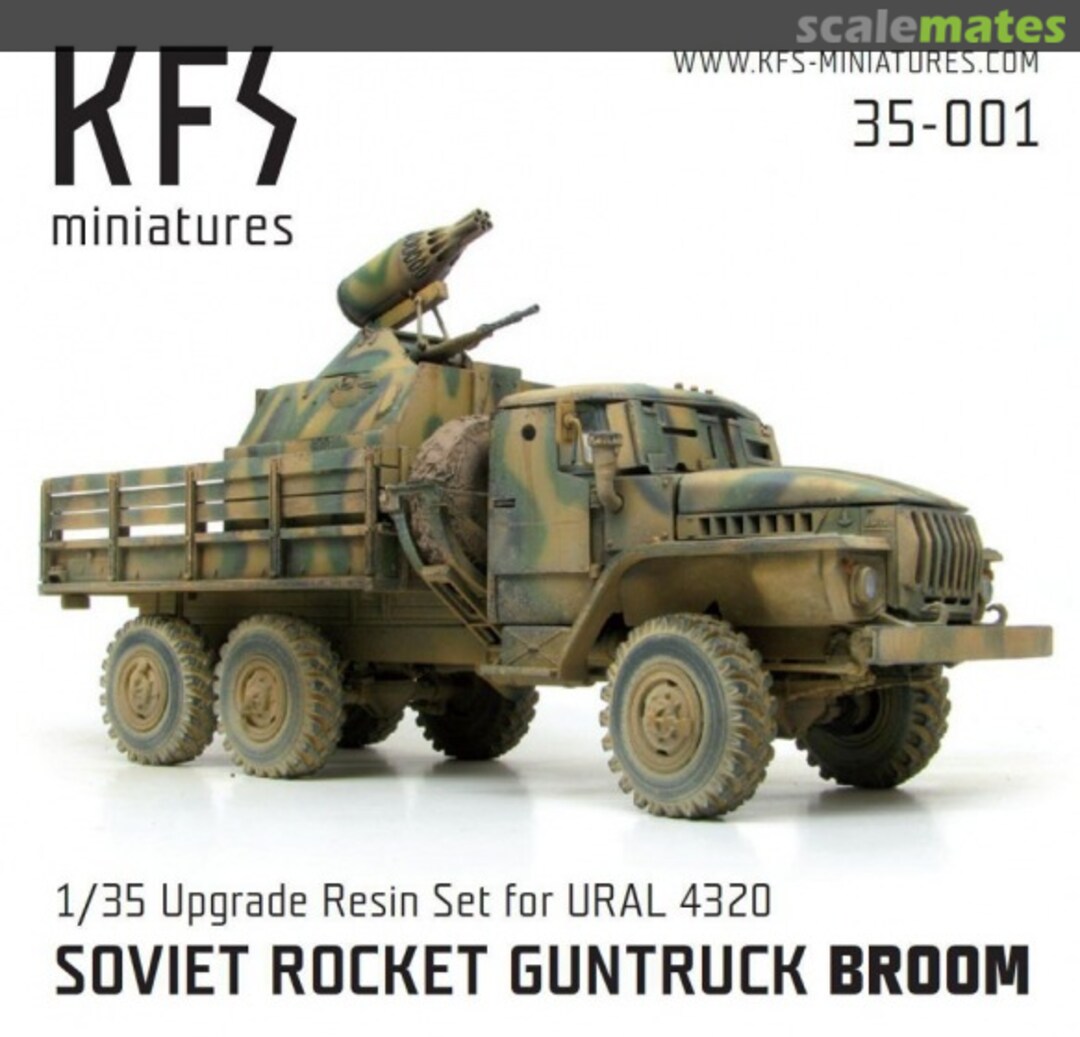 Boxart Soviet Rocket Guntruck „Broom" 35-001 KFS Miniatures