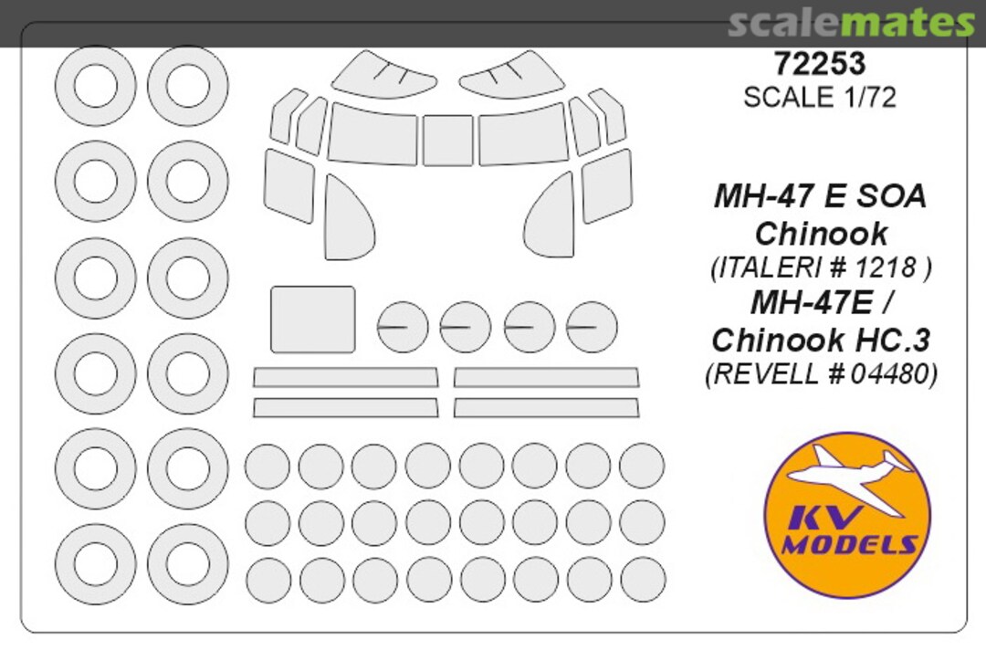 Boxart MH-47 E SOA Chinook / MH-47E / Chinook HC.3 72253 KV Models