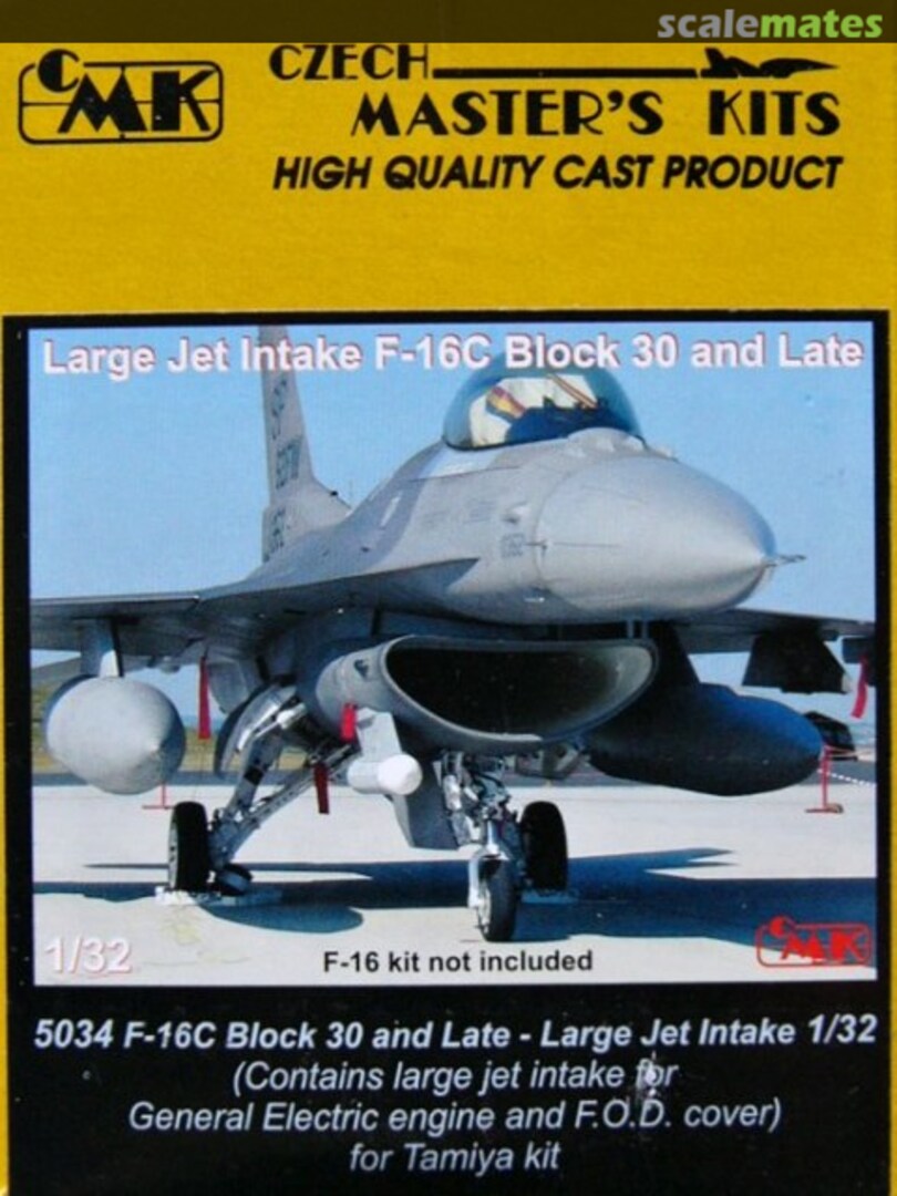 Boxart F-16C Block 30 and Late-Large Jet Intake for eng.GE 5034 CMK