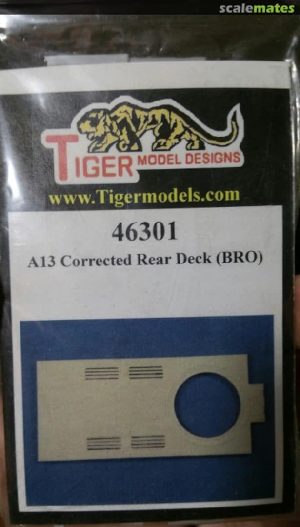 Boxart A13 Corrected Rear Deck 46301 Tiger Model Designs