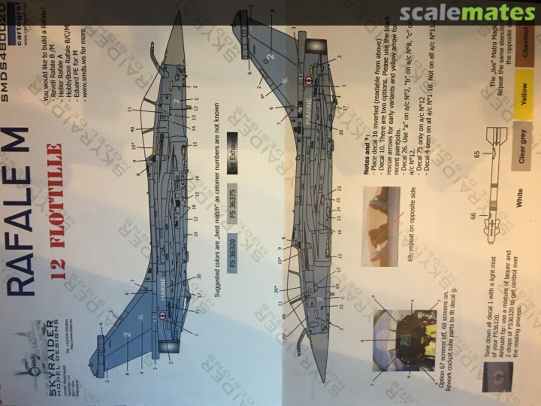 Boxart RAFALE M smds48002D Skyraider Model Designs