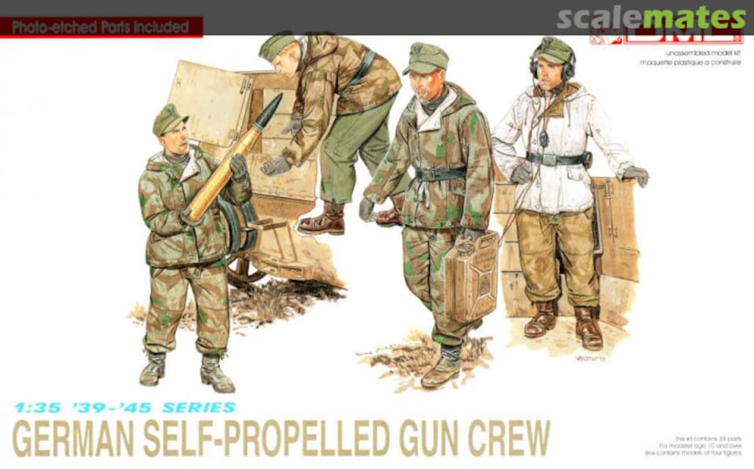 Boxart German Self-Propelled Gun Crew 6016 DML