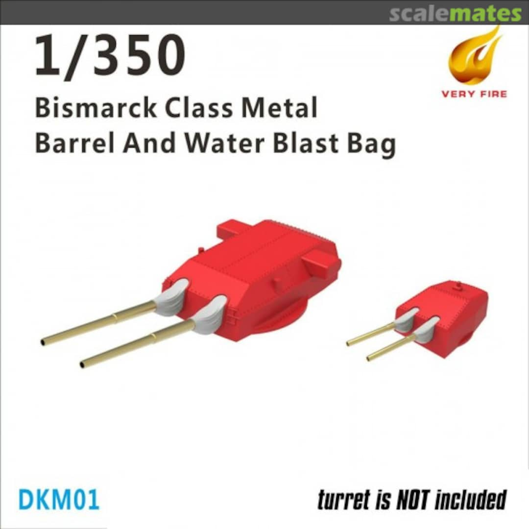 Boxart Bismarck Class Metal Barrel and Water Blast bag DKM01 Very Fire