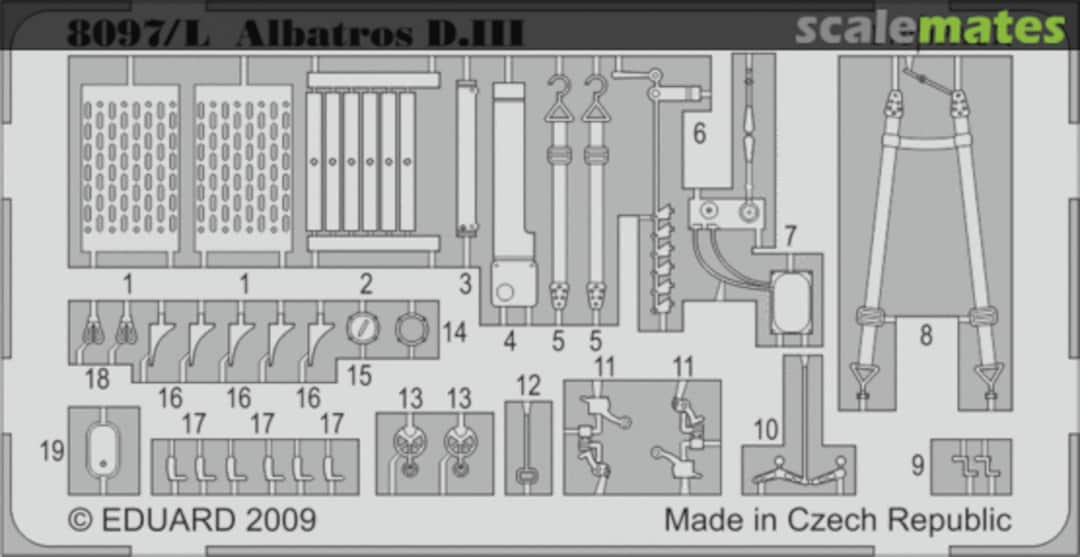 Boxart Albatros D.III PE-set 8097-LEPT Eduard