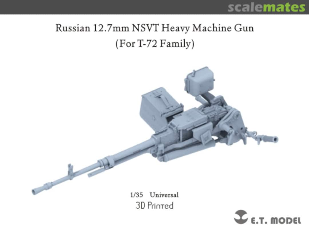 Boxart Russian 12.7mm NSVT Heavy Machine Gun P35-250 E.T. Model