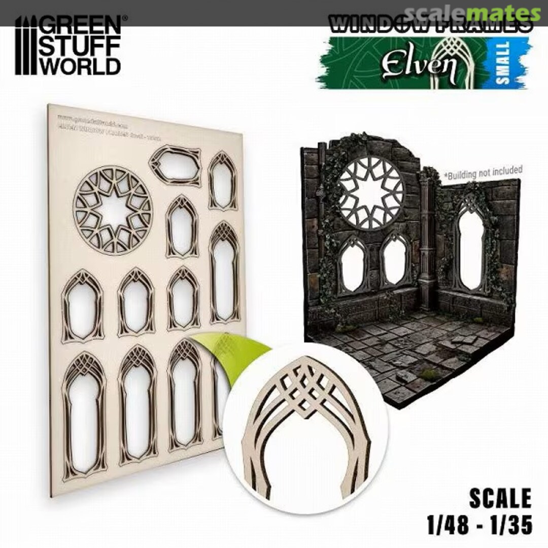 Boxart Window Frames Elven - Small 13262 Green Stuff World