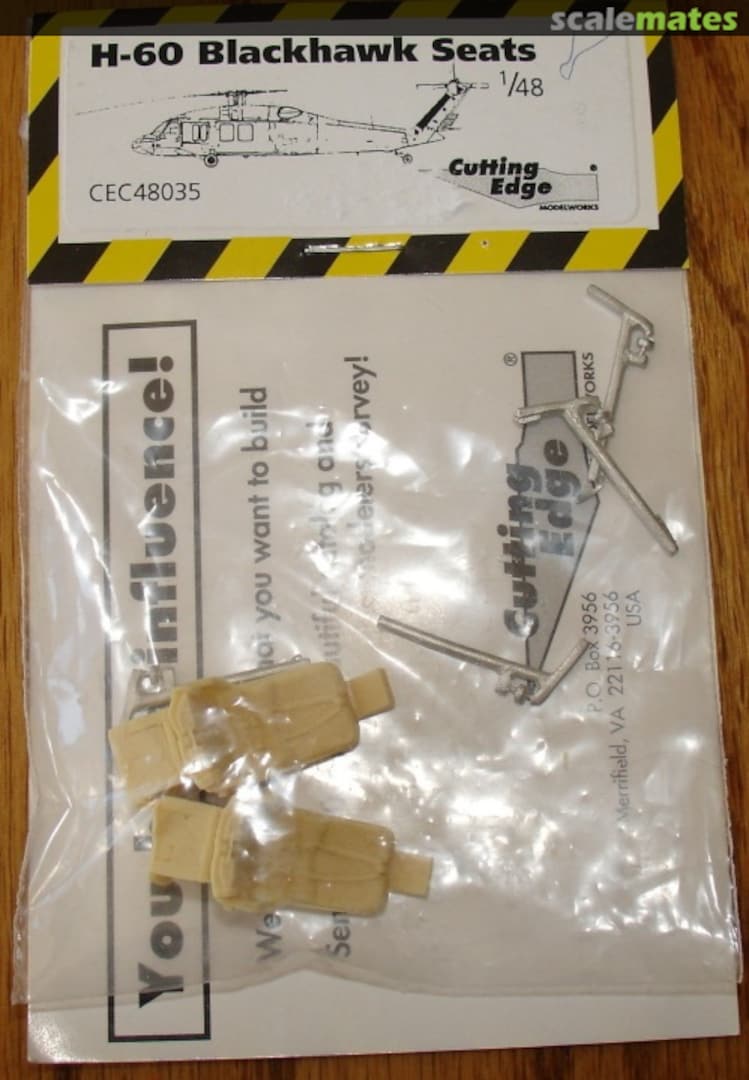 Boxart Blackhawk Seats (2) CEC48035 Cutting Edge Modelworks