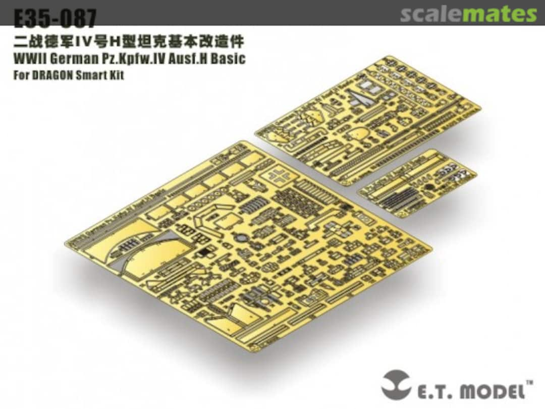 Boxart German Pz.Kpfw.IV Ausf.H Basic - für DRAGON- E35-087 E.T. Model