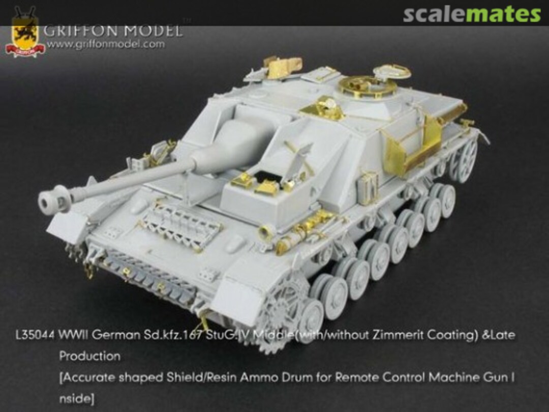 Boxart StuG.IV Middle, with/without Zimmerit Coating, & Late Production - Basic Set L35044 Griffon Model