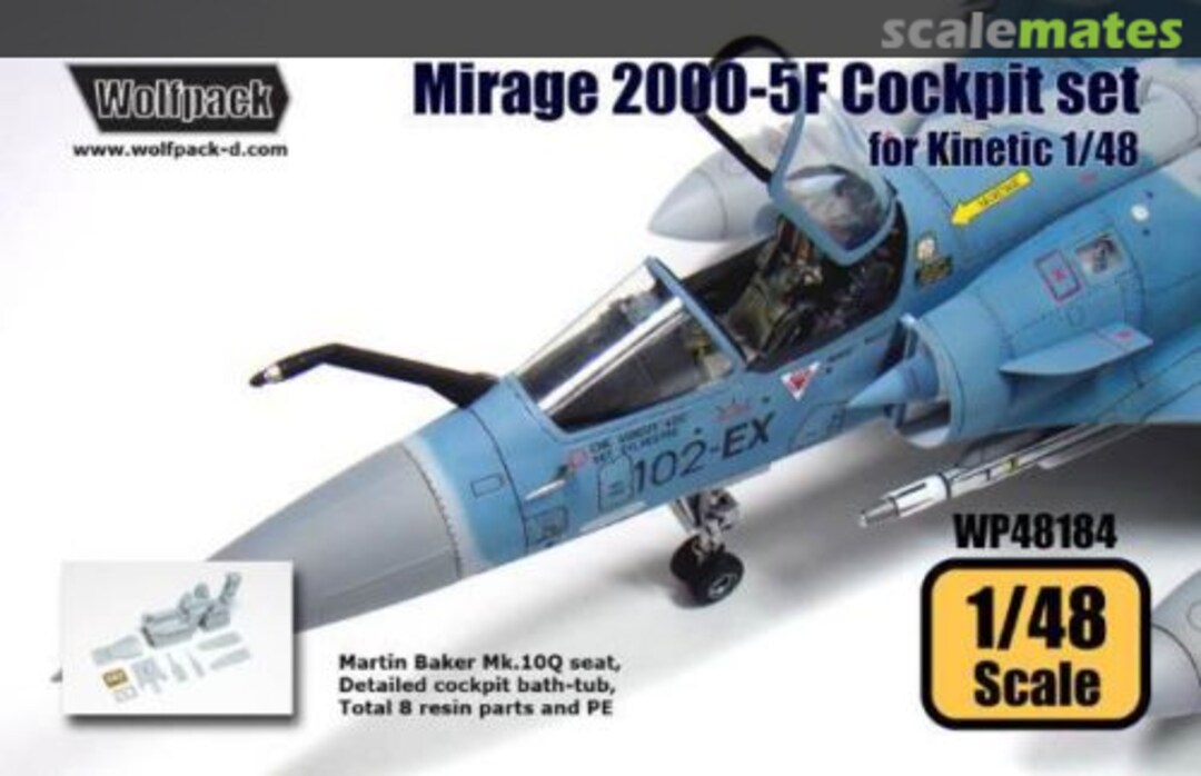 Boxart Mirage 2000-5F - Cockpit Set WP48184 Wolfpack