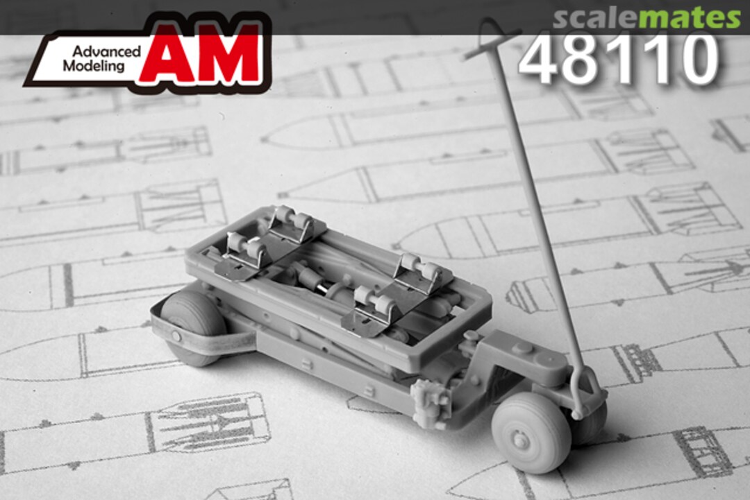 Boxart Aerial Bomb Loading Cart AMC 48110 Advanced Modeling