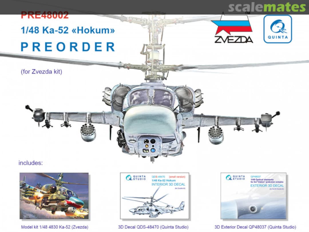 Boxart Ka-52 Hokum PRE48002 Quinta Studio