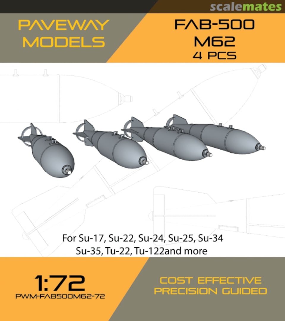 Boxart FAB-500 M62 PVM-FAB500M62-72 Paveway Models