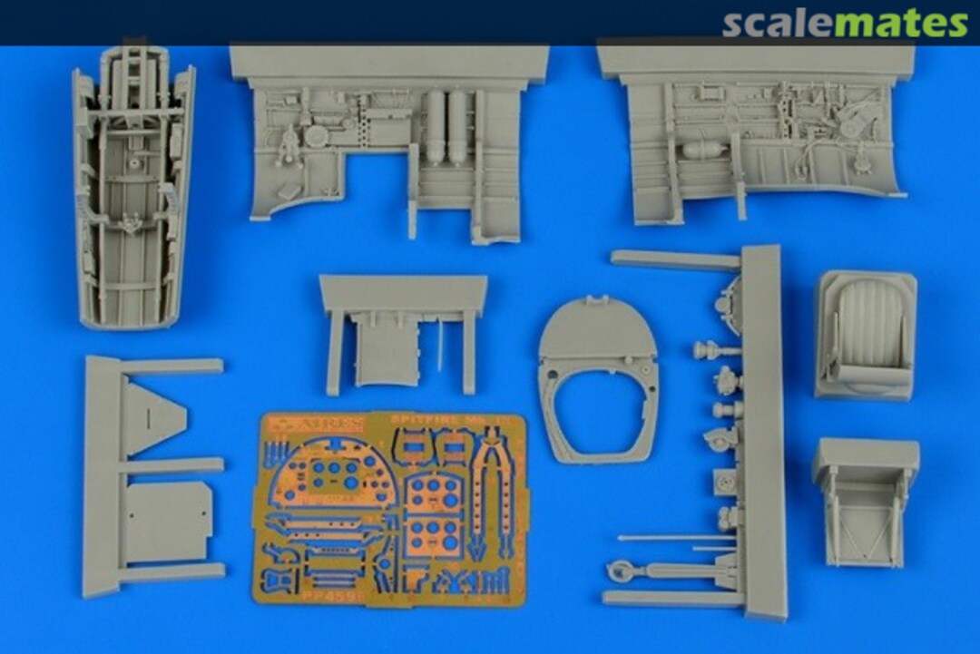 Boxart Spitfire Mk.IXc cockpit set 4596 Aires