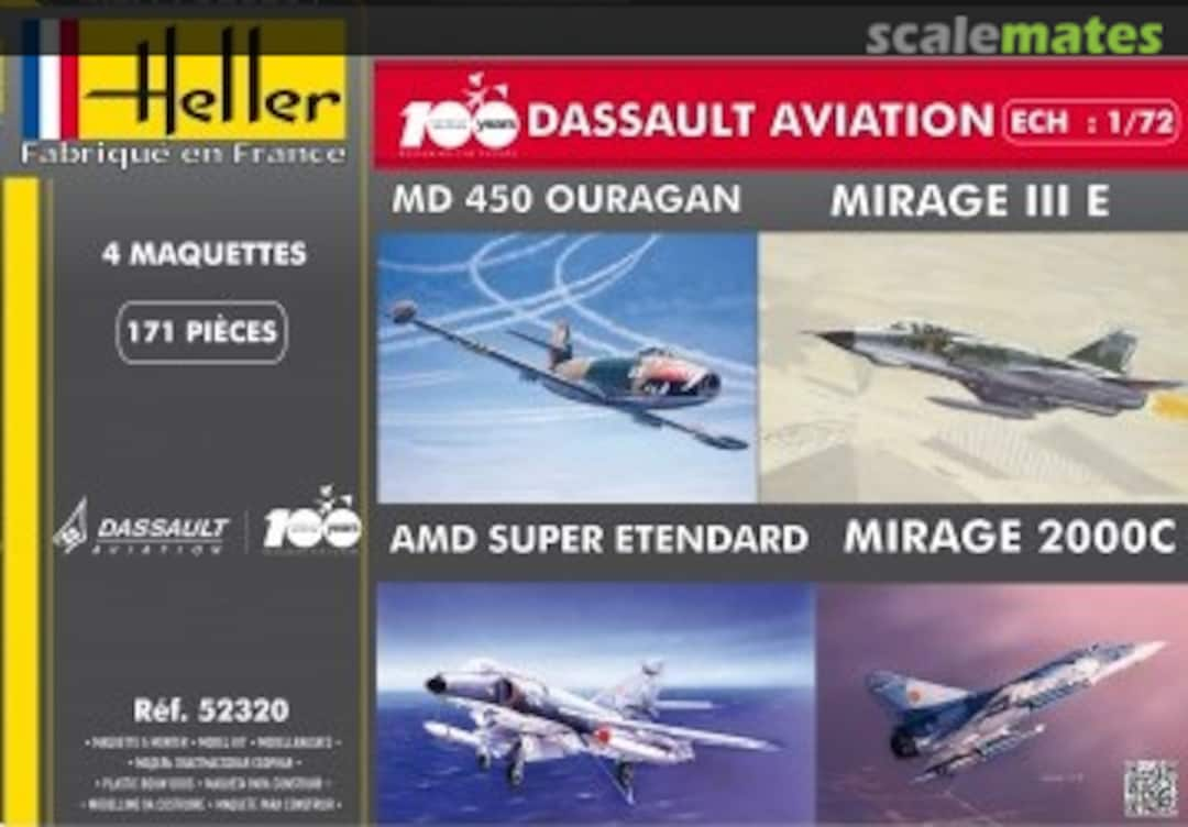 Boxart 100 Years Dassault Aviation 52320 Heller