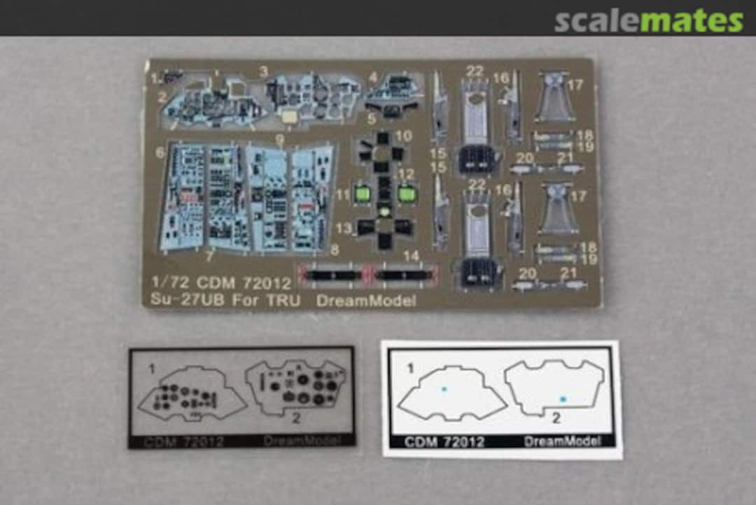 Boxart Cockpit For Su-27UB CDM 72012 DreamModel