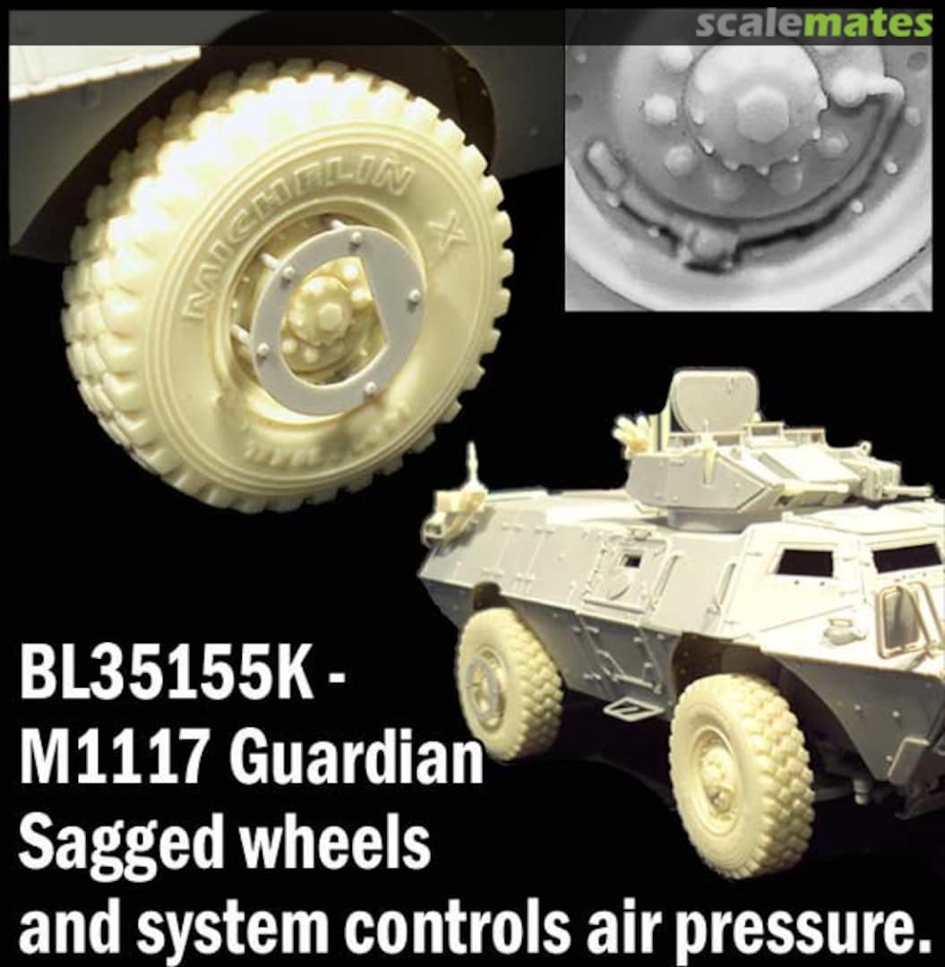 Boxart M1117 Guardian Sagged Wheels BL35155K Blast Models