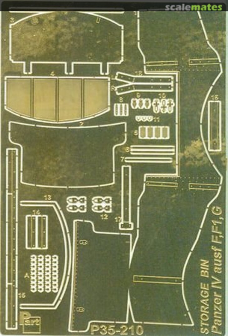 Boxart Panzer IV Ausf. F,F1,G storage bin P35-210 Part