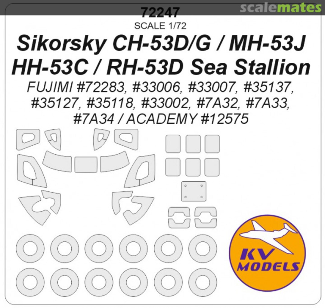 Boxart CH-53 / MH-53 / HH-53 72247 KV Models