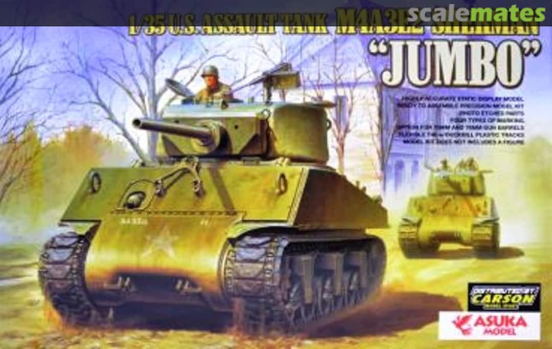 Boxart M4A3E2 Sherman "Jumbo" 35-021 ASUKA Model