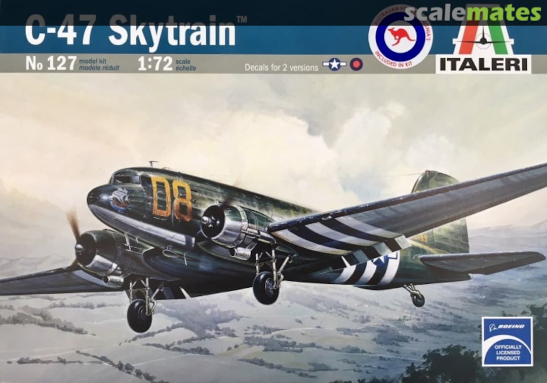 Boxart C-47 Skytrain 127 Italeri