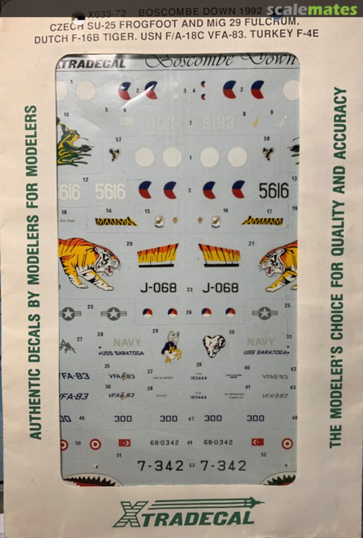 Boxart Boscombe Down 1992 X033-72 Xtradecal